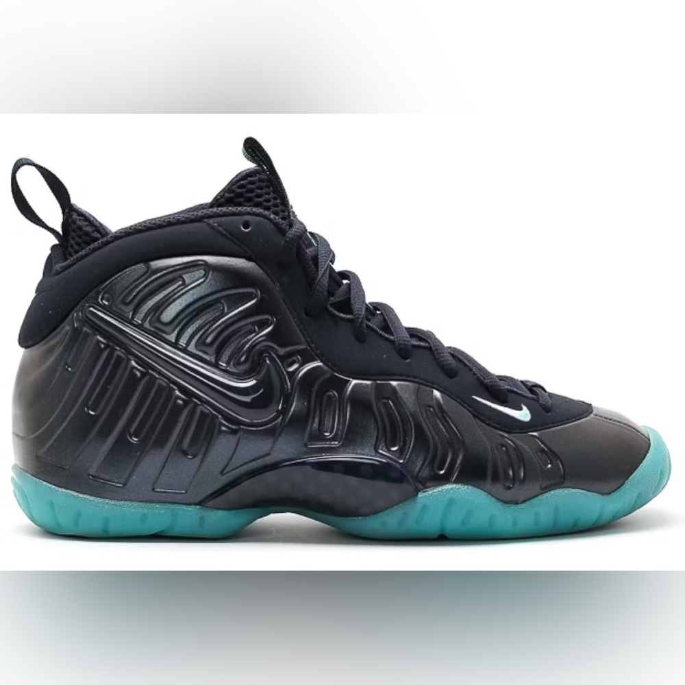 NIKE AIR FOAMPOSITE PRO DARK OBSIDIAN BLUE AQUAMARINE previously loved
